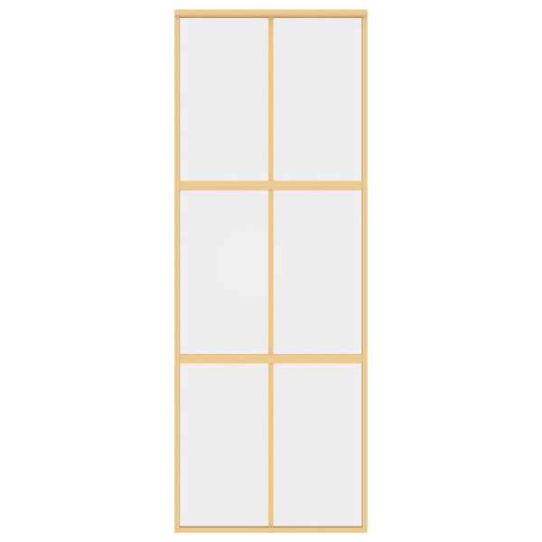 Schiebetür Golden 76x205 cm ESG-Klarglas und Aluminium
