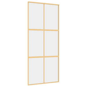 Schiebetür Golden 90x205 cm ESG-Klarglas und Aluminium