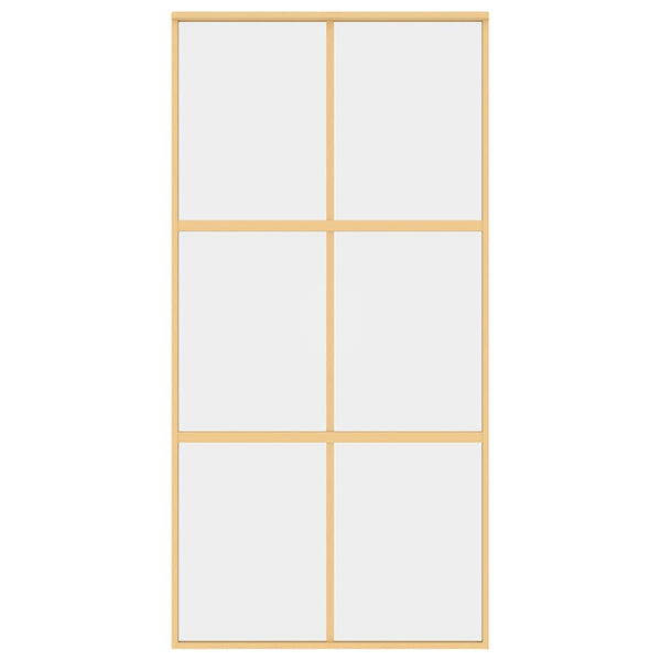 Schiebetür Golden 102,5x205 cm ESG-Klarglas und Aluminium