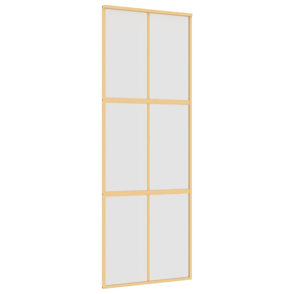 Schiebetür Golden 76x205 cm Matt ESG-Glas und Aluminium