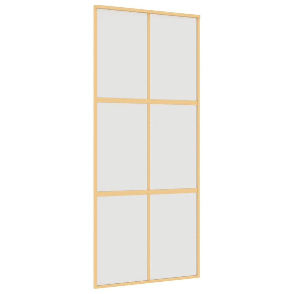 Schiebetür Golden 90x205 cm Matt ESG-Glas und Aluminium