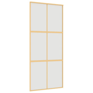 Schiebetür Golden 90x205 cm Matt ESG-Glas und Aluminium