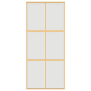 Schiebetür Golden 90x205 cm Matt ESG-Glas und Aluminium