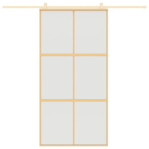Schiebetür Golden 102,5x205 cm Matt ESG-Glas und Aluminium
