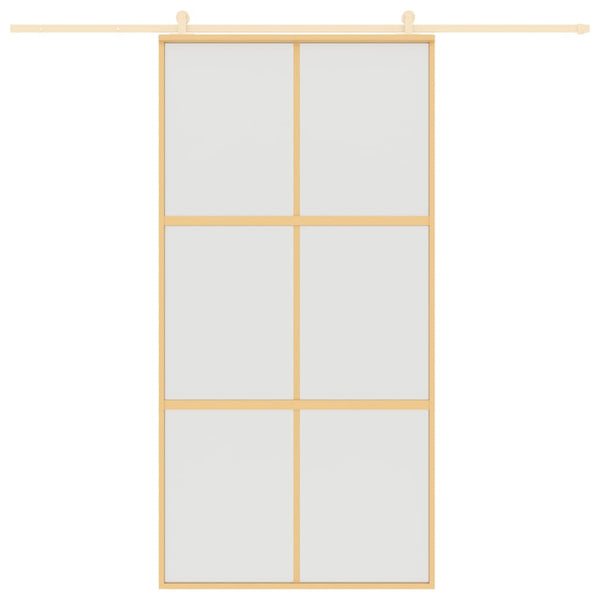 Schiebetür Golden 102,5x205 cm Matt ESG-Glas und Aluminium