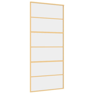 Schiebetür Golden 90x205 cm ESG-Klarglas und Aluminium
