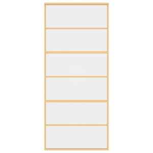 Schiebetür Golden 90x205 cm ESG-Klarglas und Aluminium