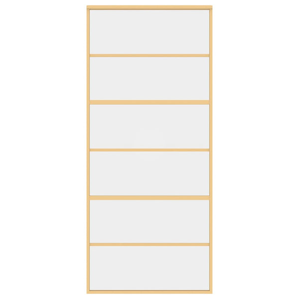 Schiebetür Golden 90x205 cm ESG-Klarglas und Aluminium