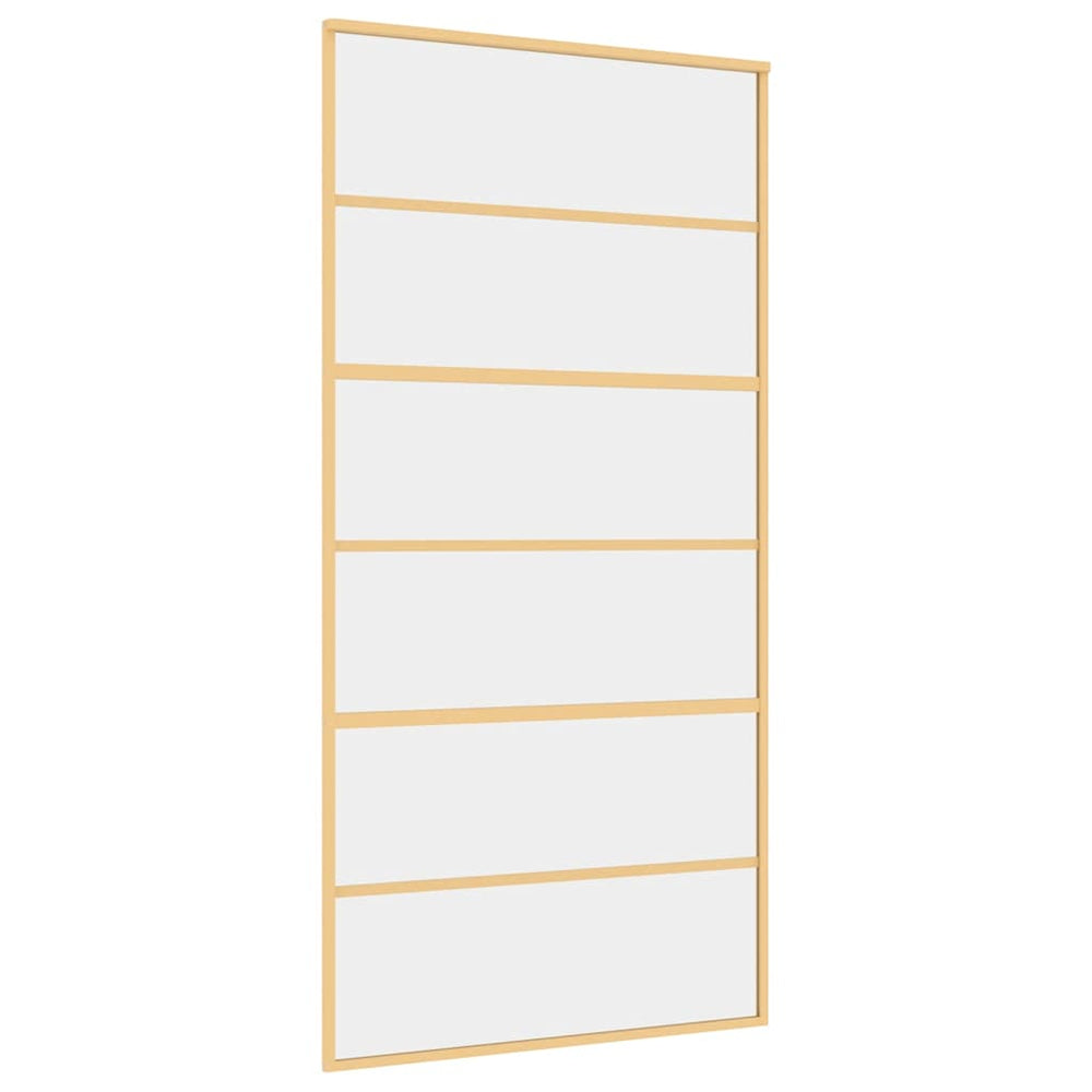 Schiebetür Golden 102,5x205 cm ESG-Klarglas und Aluminium