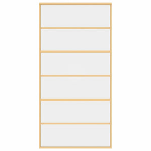 Schiebetür Golden 102,5x205 cm ESG-Klarglas und Aluminium