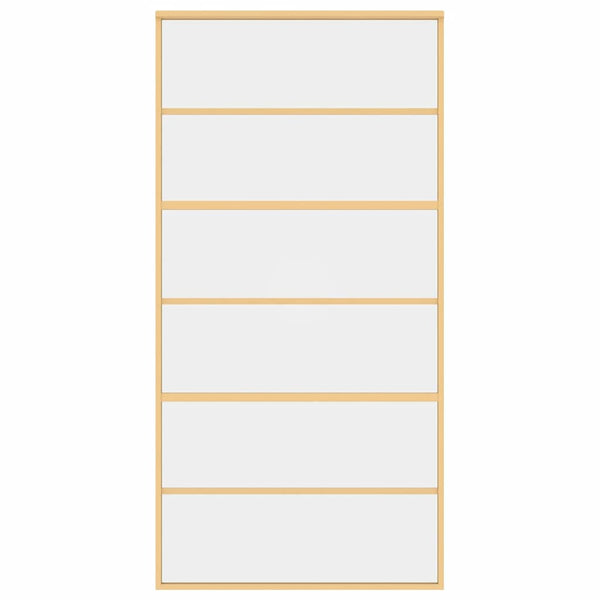 Schiebetür Golden 102,5x205 cm ESG-Klarglas und Aluminium