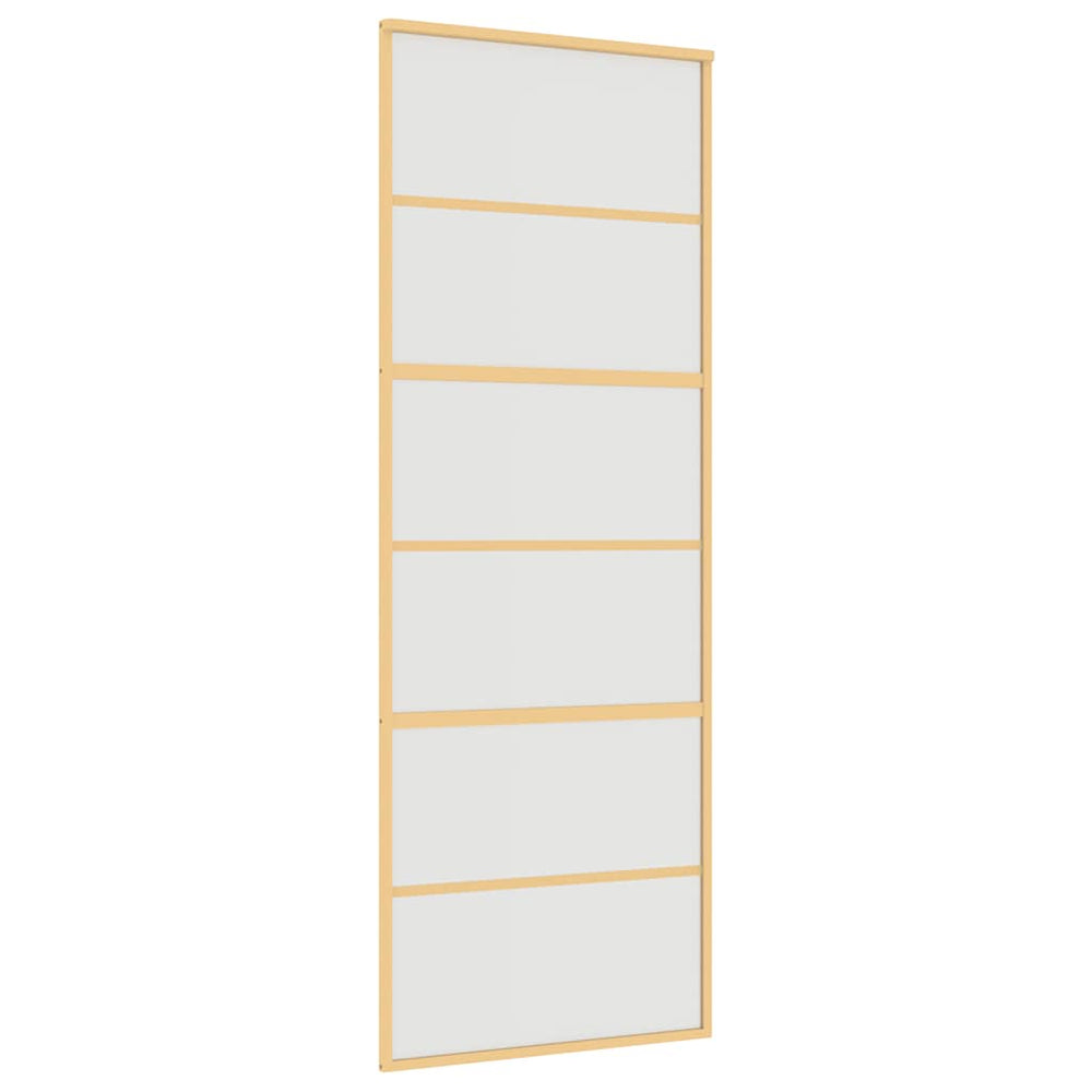 Schiebetür Golden 76x205 cm Matt ESG-Glas und Aluminium