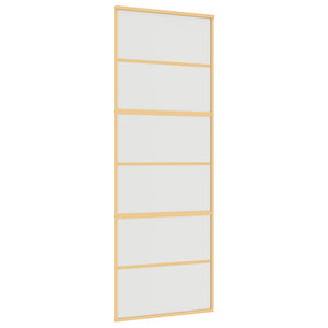 Schiebetür Golden 76x205 cm Matt ESG-Glas und Aluminium