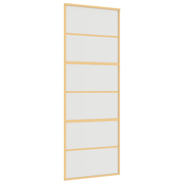 Schiebetür Golden 76x205 cm Matt ESG-Glas und Aluminium