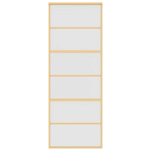 Schiebetür Golden 76x205 cm Matt ESG-Glas und Aluminium