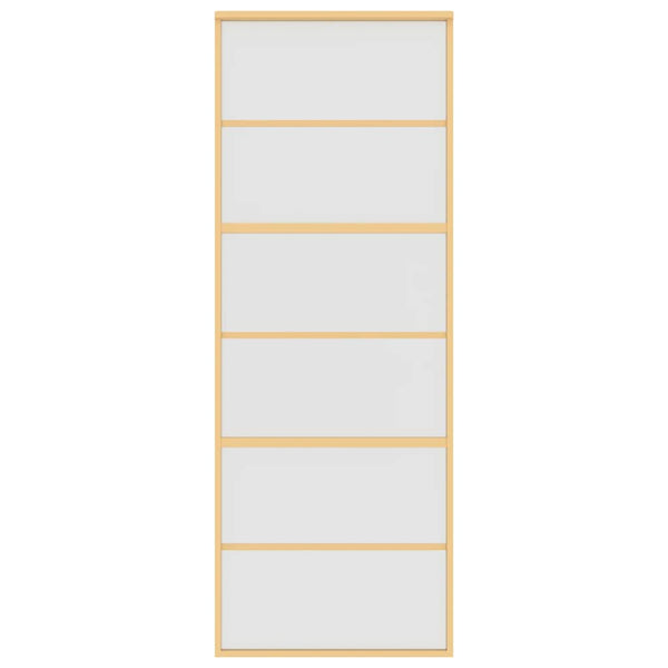 Schiebetür Golden 76x205 cm Matt ESG-Glas und Aluminium