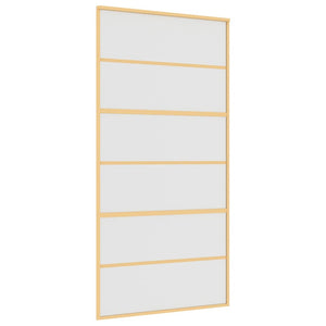 Schiebetür Golden 102,5x205 cm Matt ESG-Glas und Aluminium