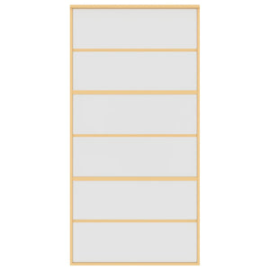 Schiebetür Golden 102,5x205 cm Matt ESG-Glas und Aluminium