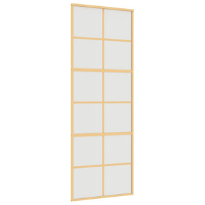 Schiebetür Golden 76x205 cm Matt ESG-Glas und Aluminium