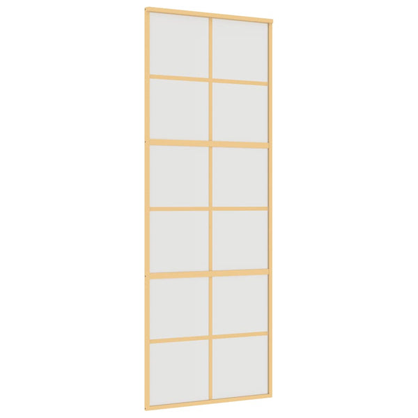 Schiebetür Golden 76x205 cm Matt ESG-Glas und Aluminium