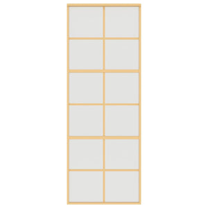 Schiebetür Golden 76x205 cm Matt ESG-Glas und Aluminium