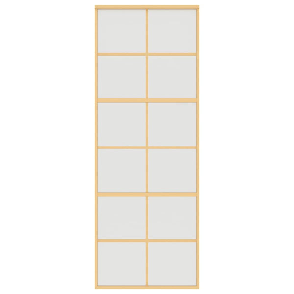 Schiebetür Golden 76x205 cm Matt ESG-Glas und Aluminium