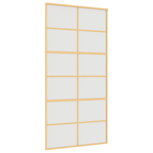 Schiebetür Golden 102,5x205 cm Matt ESG-Glas und Aluminium