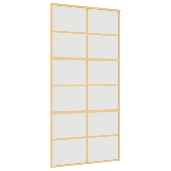 Schiebetür Golden 102,5x205 cm Matt ESG-Glas und Aluminium