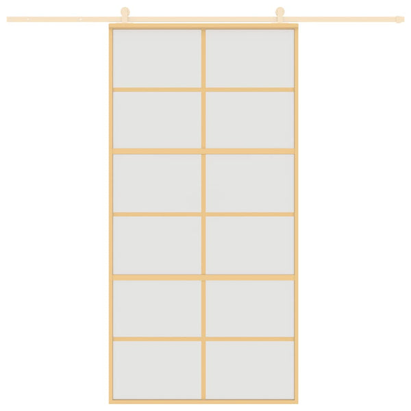 Schiebetür Golden 102,5x205 cm Matt ESG-Glas und Aluminium