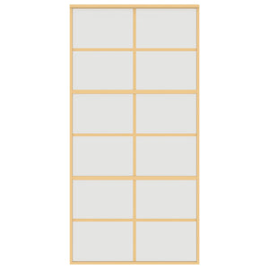 Schiebetür Golden 102,5x205 cm Matt ESG-Glas und Aluminium