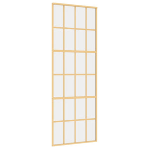 Schiebetür Golden 76x205 cm ESG-Klarglas und Aluminium
