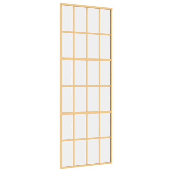 Schiebetür Golden 76x205 cm ESG-Klarglas und Aluminium