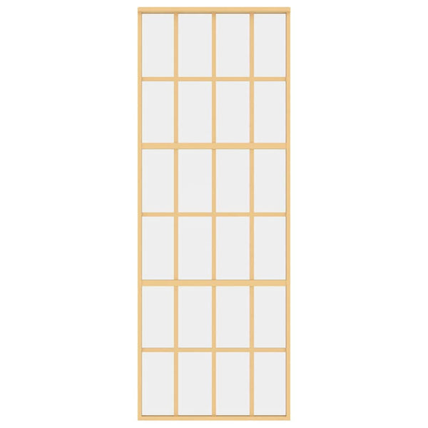 Schiebetür Golden 76x205 cm ESG-Klarglas und Aluminium