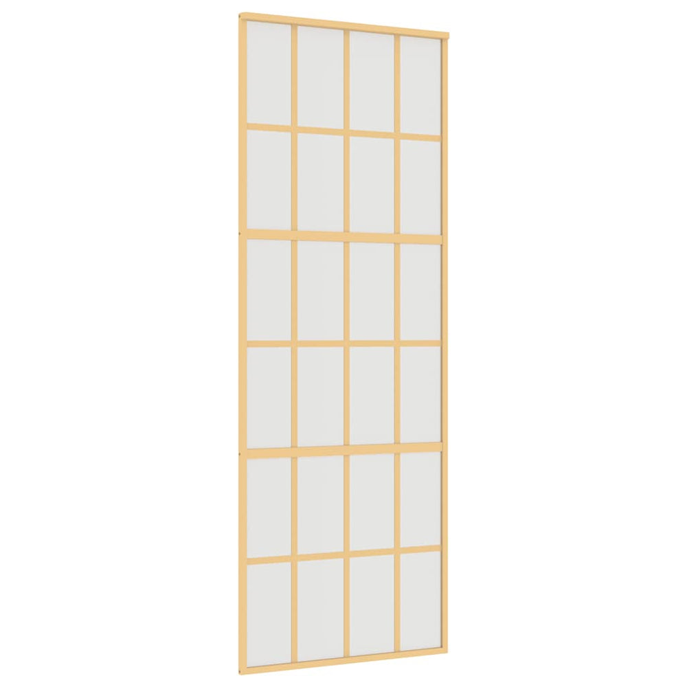 Schiebetür Golden 76x205 cm Matt ESG-Glas und Aluminium