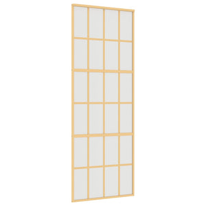 Schiebetür Golden 76x205 cm Matt ESG-Glas und Aluminium
