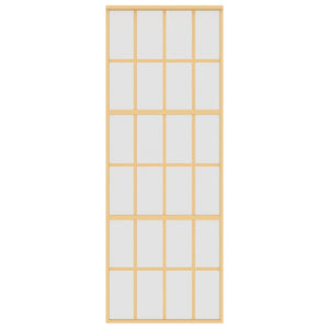 Schiebetür Golden 76x205 cm Matt ESG-Glas und Aluminium