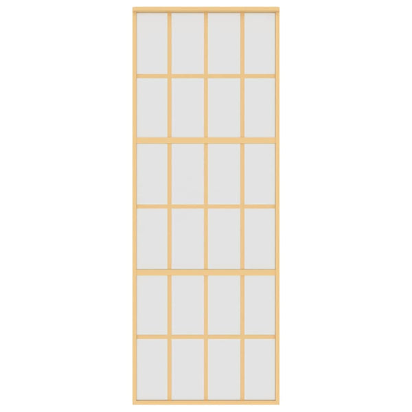 Schiebetür Golden 76x205 cm Matt ESG-Glas und Aluminium