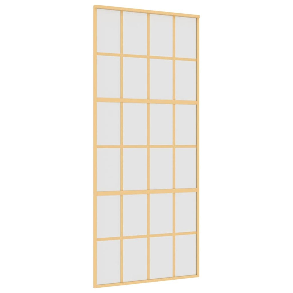 Schiebetür Golden 90x205 cm Matt ESG-Glas und Aluminium