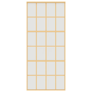 Schiebetür Golden 90x205 cm Matt ESG-Glas und Aluminium