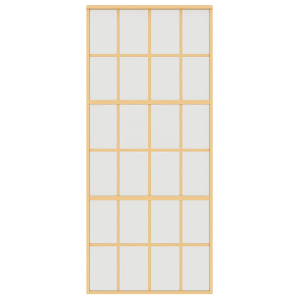 Schiebetür Golden 90x205 cm Matt ESG-Glas und Aluminium