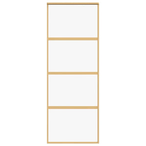 Schiebetür Golden 76x205 cm ESG-Klarglas und Aluminium