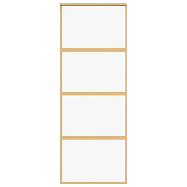 Schiebetür Golden 76x205 cm ESG-Klarglas und Aluminium