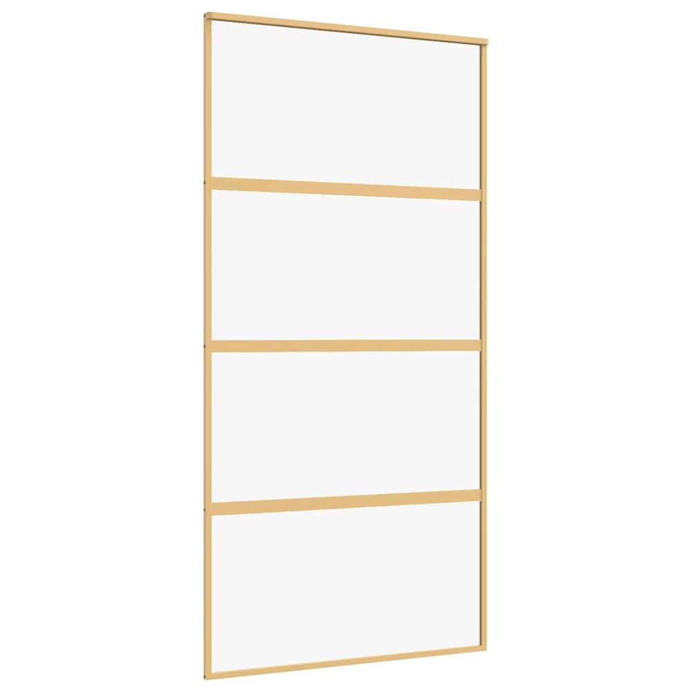 Schiebetür Golden 102,5x205 cm ESG-Klarglas und Aluminium