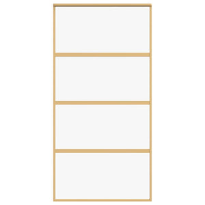 Schiebetür Golden 102,5x205 cm ESG-Klarglas und Aluminium