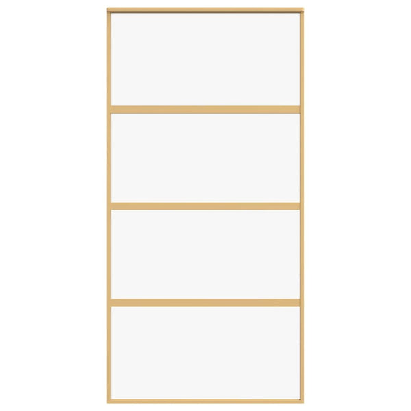 Schiebetür Golden 102,5x205 cm ESG-Klarglas und Aluminium