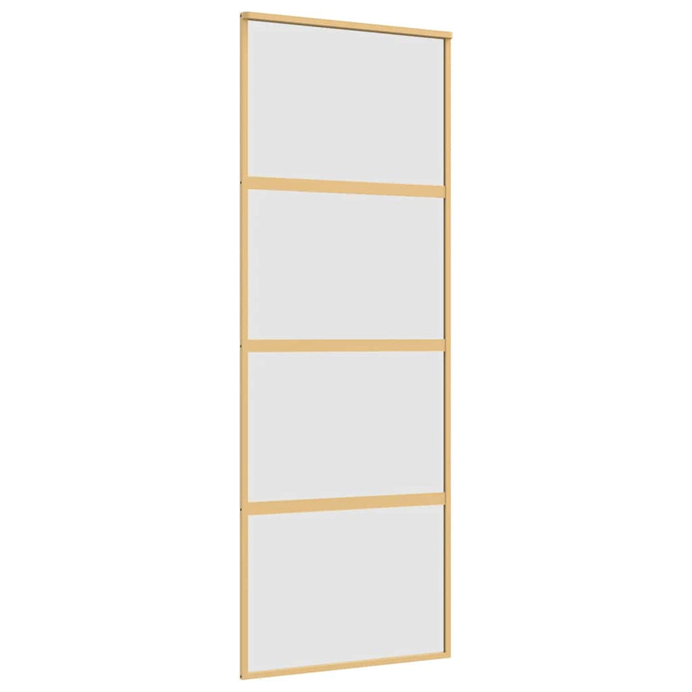 Schiebetür Golden 76x205 cm Matt ESG-Glas und Aluminium