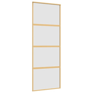 Schiebetür Golden 76x205 cm Matt ESG-Glas und Aluminium