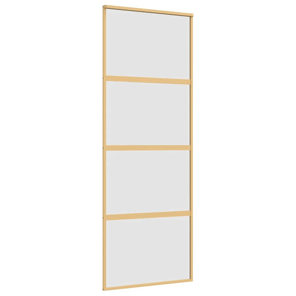 Schiebetür Golden 76x205 cm Matt ESG-Glas und Aluminium