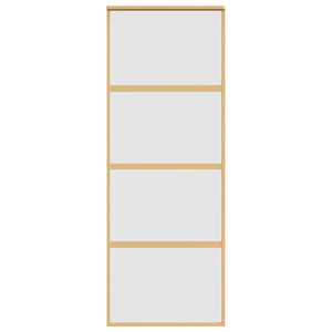 Schiebetür Golden 76x205 cm Matt ESG-Glas und Aluminium