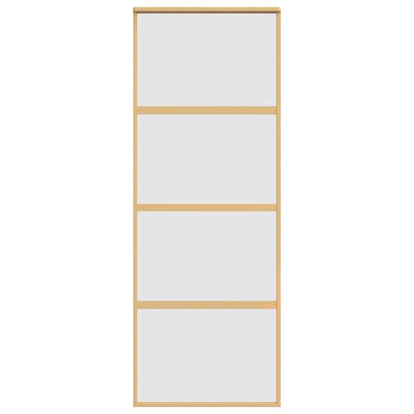 Schiebetür Golden 76x205 cm Matt ESG-Glas und Aluminium